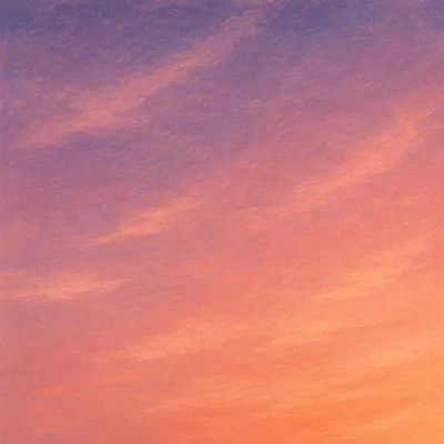 Pastel Sunset Sky Gradient with Soft Clouds