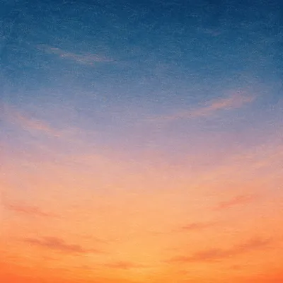 Serene Orange Purple Sunset Sky Gradient