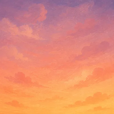 Serene Orange Purple Sunset Sky Gradient