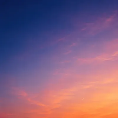 Serene Orange Purple Sunset Sky Gradient