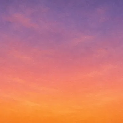 Dreamy Orange Purple Sunset Sky Gradient