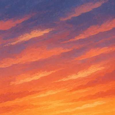 Orange Purple Sunset Cloud Gradient Background