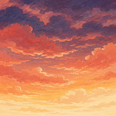 Dramatic Sunset Sky Gradient Cloud Background