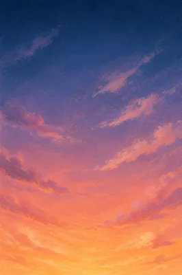 Dreamy Orange Purple Sunset Sky Background