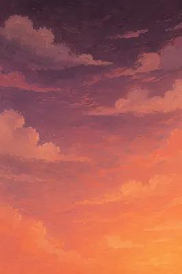 Dramatic Orange Purple Sunset Sky Background