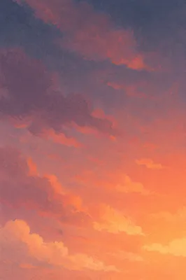 Dreamy Orange Purple Sunset Sky Background