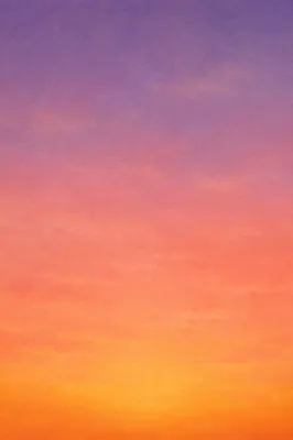 Minimal Sunset Gradient Sky with Purple Clouds