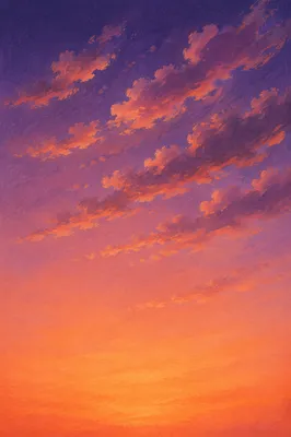 Dreamy Sunset Sky Gradient Background