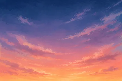 Dreamy Sunset Sky Gradient Background