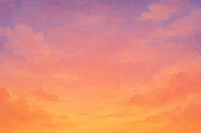 Serene Sunset Sky Gradient Background
