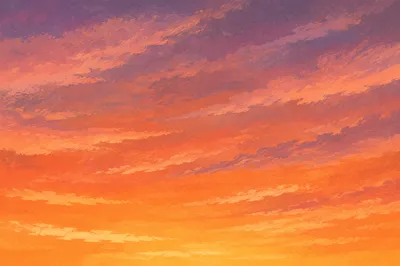 Serene Sunset Sky Gradient Cloud Background