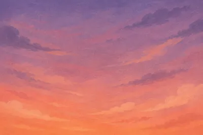 Dreamy Sunset Sky Gradient Background