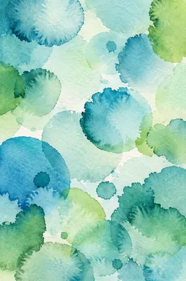 Soft Blue Green Watercolor Wash Background