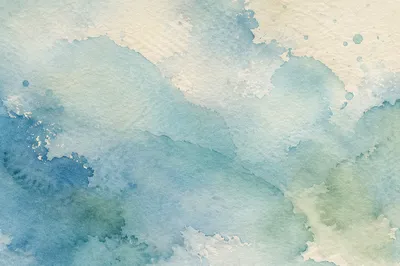 Soft Blue Green Watercolor Wash Background