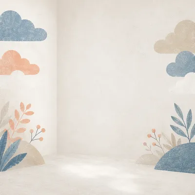 Minimal White Studio Corner Background