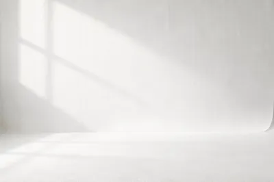 Clean Minimal White Studio Background