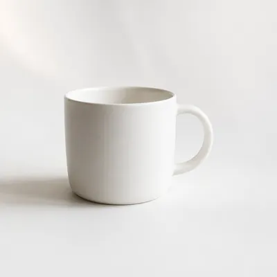 Minimal White Ceramic Mug Background