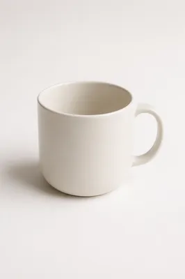 Minimal White Ceramic Mug Background