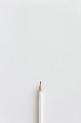 Minimal White Pencil Copy Space Background