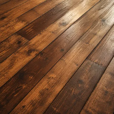 Rustic Brown Wooden Plank Background