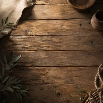 Rustic Brown Wooden Tabletop Background