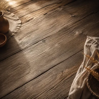 Rustic Brown Wooden Tabletop Background