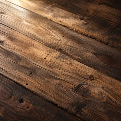 Rustic Brown Wooden Plank Surface