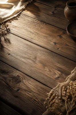Rustic Brown Wooden Tabletop Background