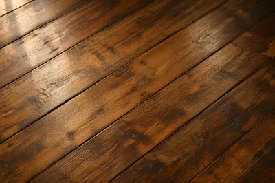 Rustic Brown Wooden Plank Background