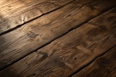 Rustic Brown Wooden Plank Surface