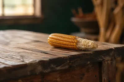 Rustic Wooden Table with Natural Grain