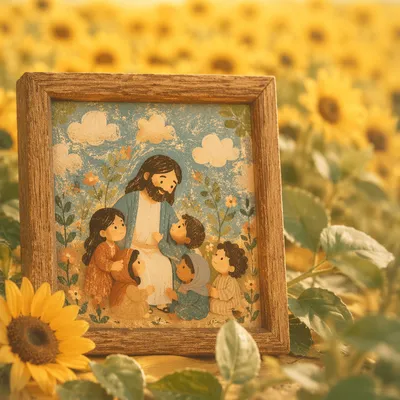 Bright Cheerful Sunflower Yellow Background