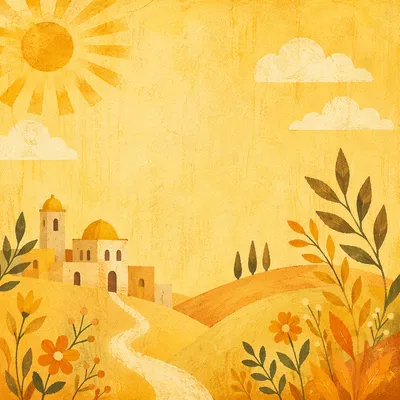 Cheerful Yellow Textured Plaster Background