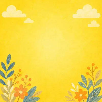 Bright Solid Yellow Studio Background