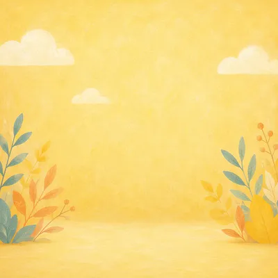 Bright Solid Yellow Studio Background