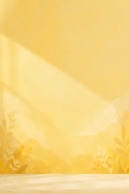 Bright Solid Yellow Studio Wall Background