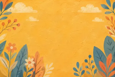 Cheerful Yellow Plaster Wall Background
