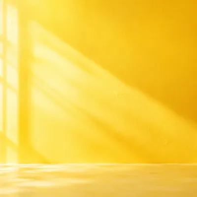 Bright Solid Yellow Studio Wall Background
