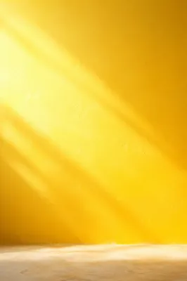 Bright Solid Yellow Studio Wall Background
