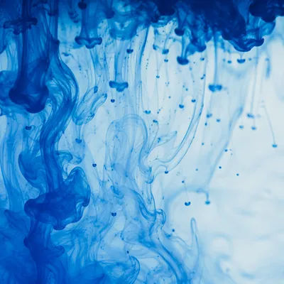 Cobalt Blue Ink Water Swirl Background