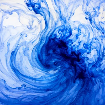 Ethereal Blue Ink Swirl Background