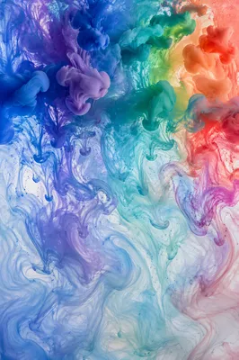 Blue Violet Ink Swirls in Water