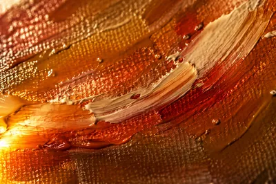 Warm Abstract Oil Paint Canvas Texture