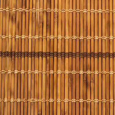 Natural Bamboo Mat Texture with Woven Lines