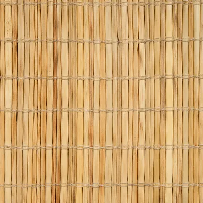 Natural Woven Bamboo Mat Texture Background