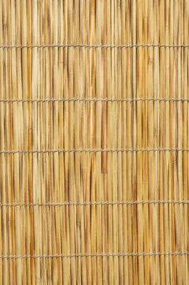 Natural Woven Bamboo Mat Texture Background