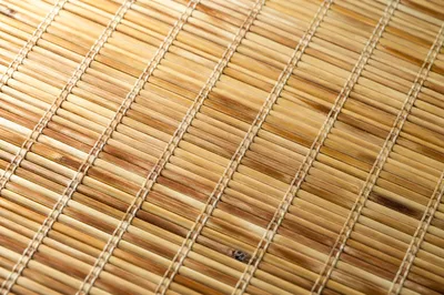 Natural Bamboo Mat Texture Background