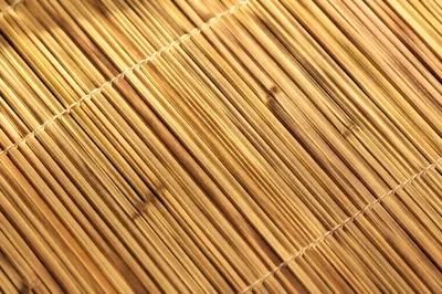 Handwoven Bamboo Mat Natural Texture Background