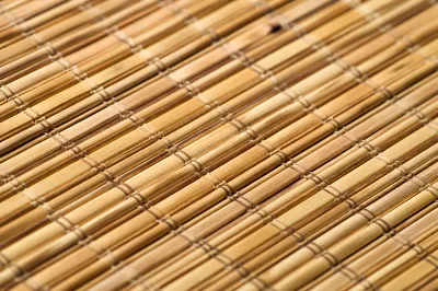 Photorealistic Bamboo Mat Texture Background
