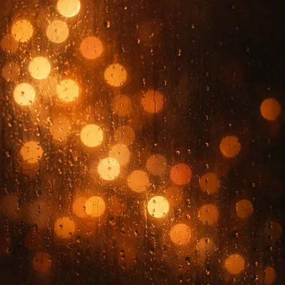 Warm Golden Bokeh Lights Background